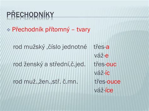 prechodník|„prechodník“ .